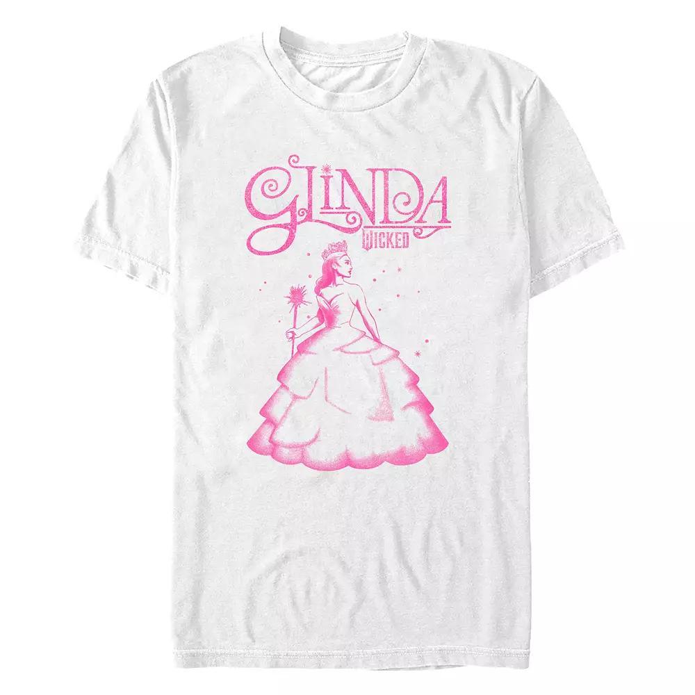 Men's Wicked Glinda Poster Graphic Tee, Size: Small, White Product Image