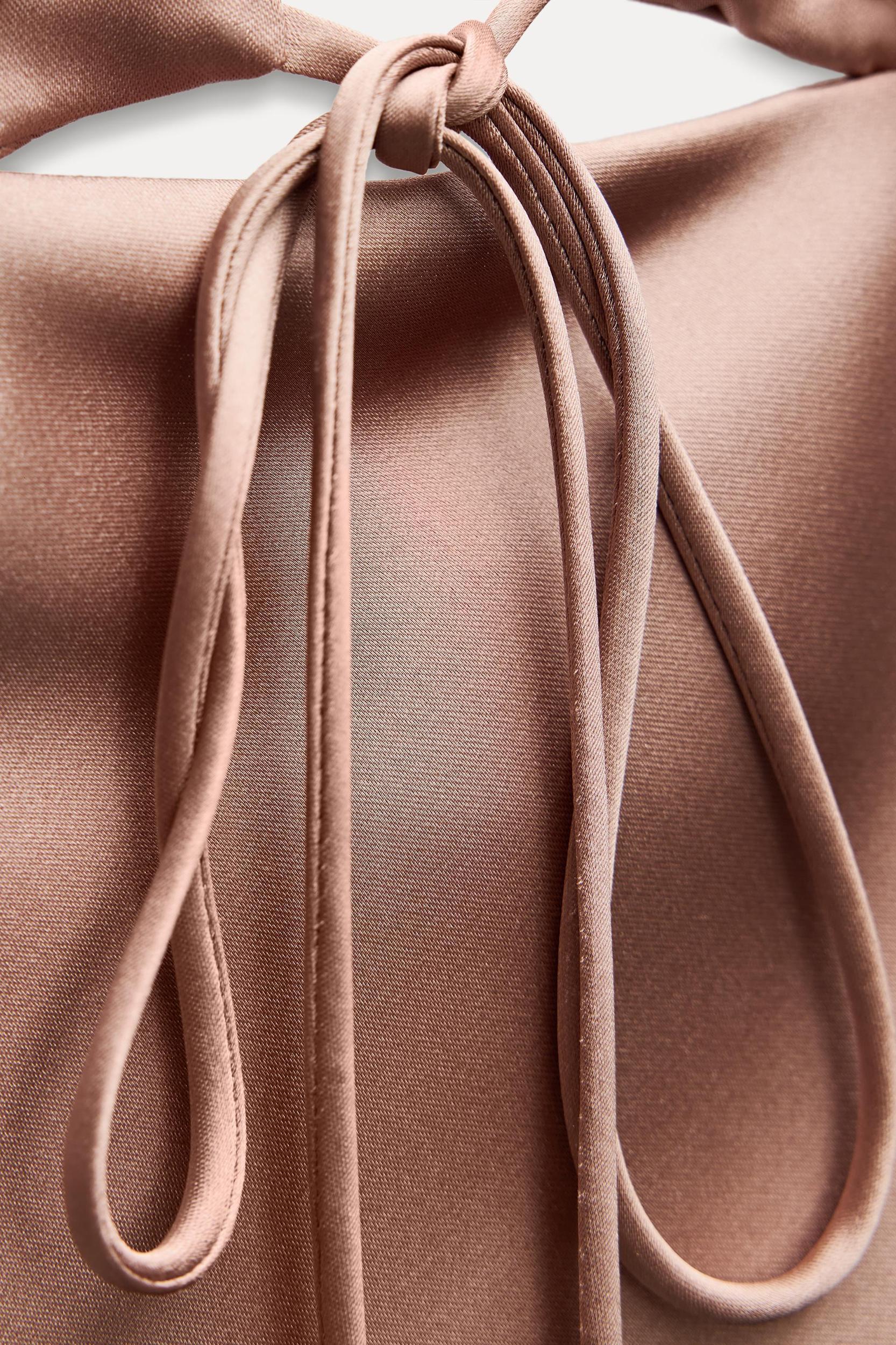 RUFFLED SATIN EFFECT TOP Product Image