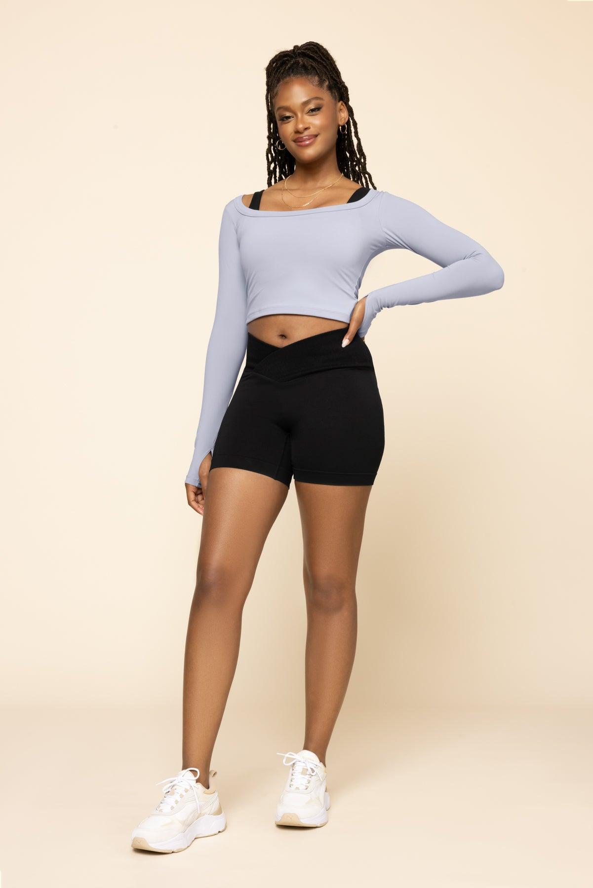 Your Favorite Long Sleeve Reversible Top - Digital Lavender Product Image
