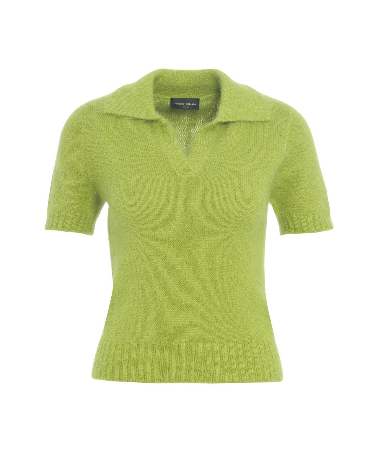 Knit Jumper with Polo Collar Product Image