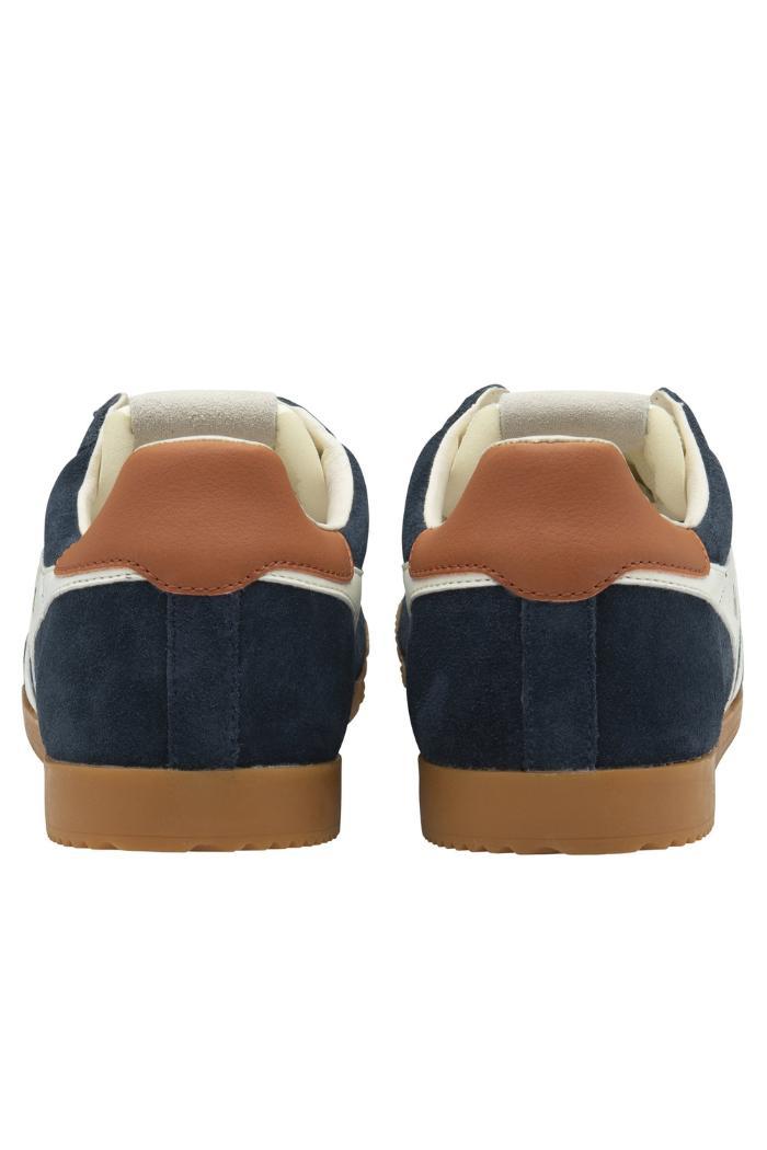 Gola Classics Men's Elan Sneakers-Navy/Off White/Moody Orange Product Image