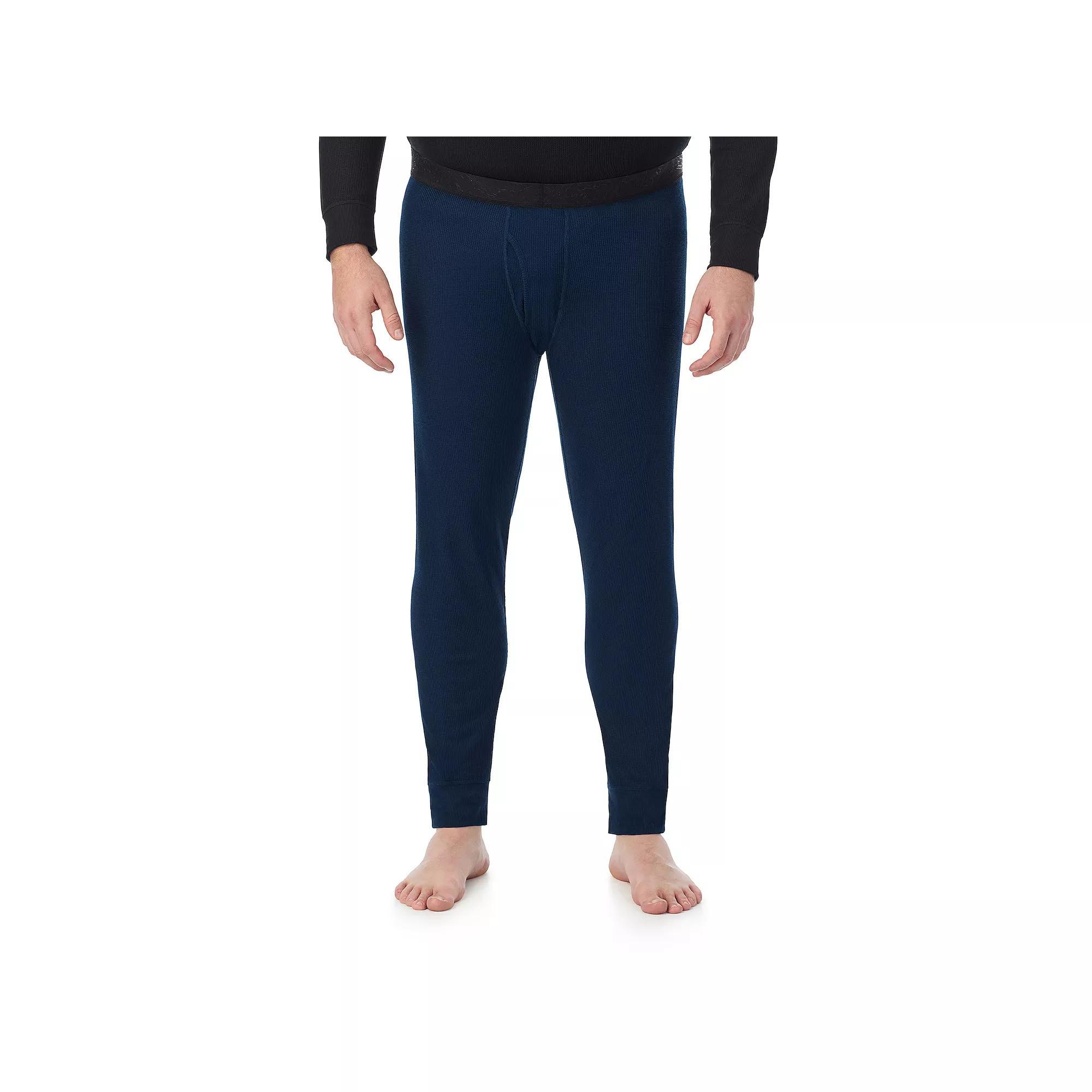 Big & Tall Cuddl Duds Midweight Waffle Thermal Performance Base Layer Pant, Mens Blue Blazer Product Image