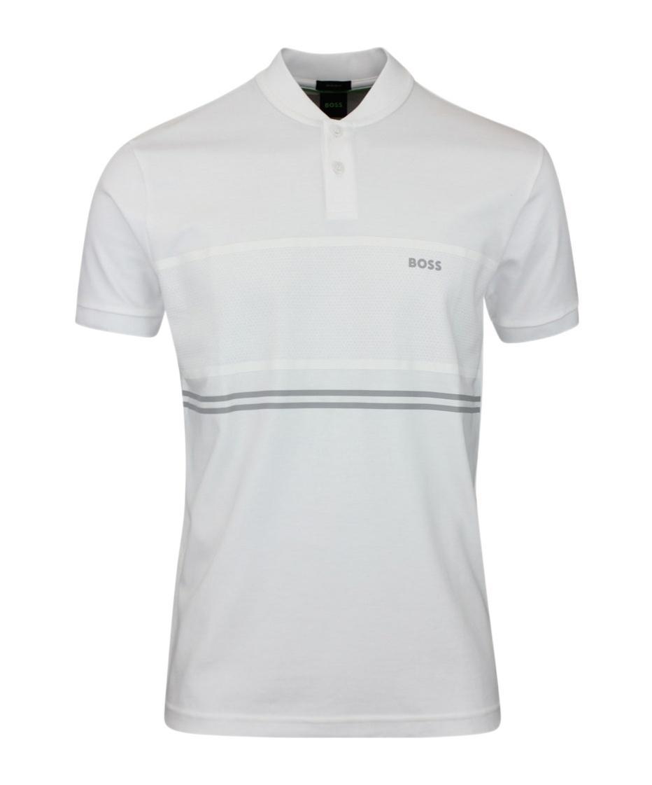 HUGO BOSS Short-sleeved Polo Shirt In White Product Image