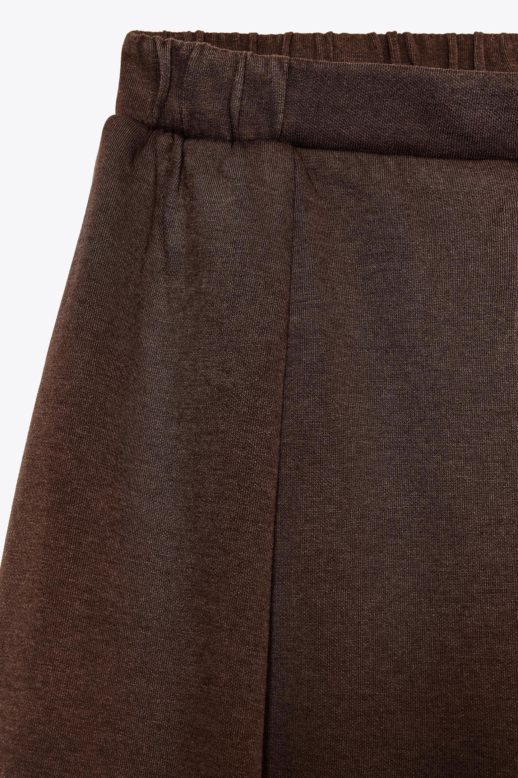 WASHED EFFECT INTERLOCK PANTS Product Image