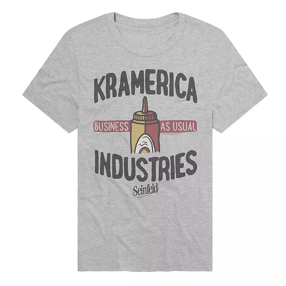 Men's Seinfeld Kramerica Industries Graphic Tee, Size: Medium, Athletic Grey Product Image
