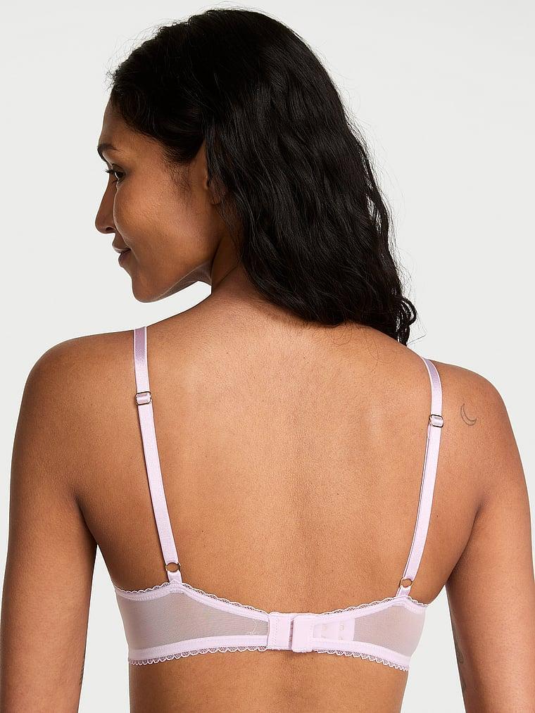 Vintage Blossom Embroidery Push-Up Bra Product Image