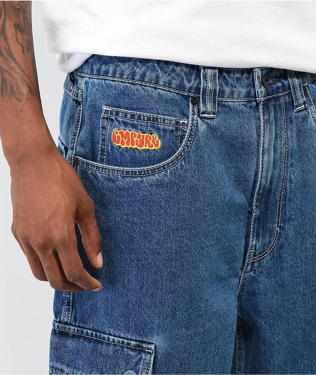 Empyre Shmutz Ultra Wide Black Denim Skate Jeans Product Image