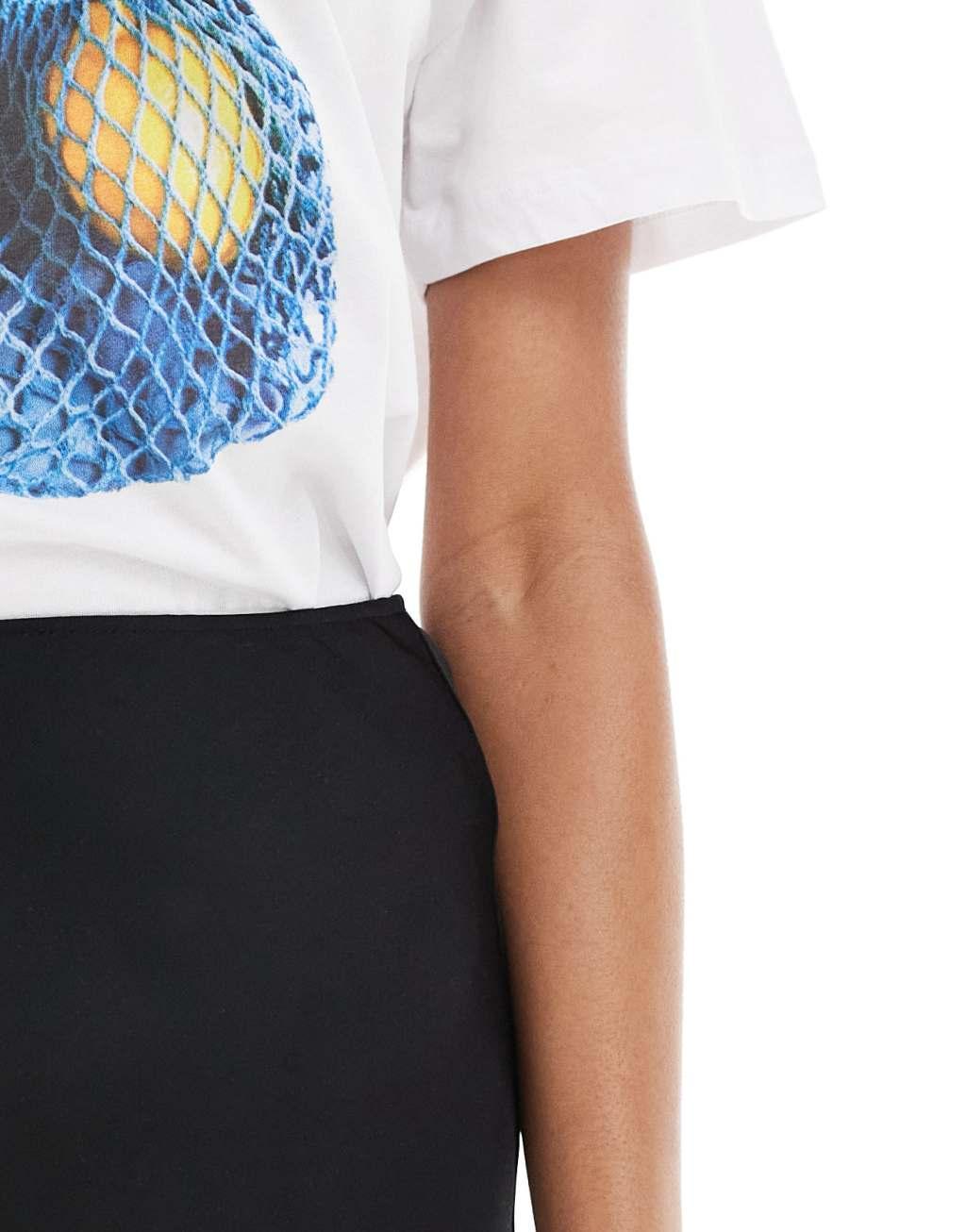 ASOS DESIGN Tall satin bias midi skirt Product Image