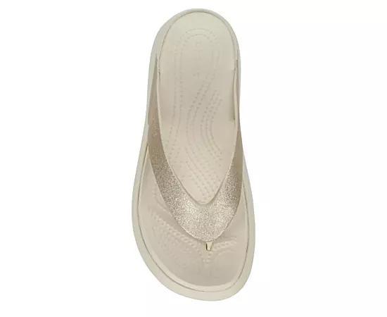 Crocs Getaway Women's Glitter Sandals, Size: 7, Stucco Product Image