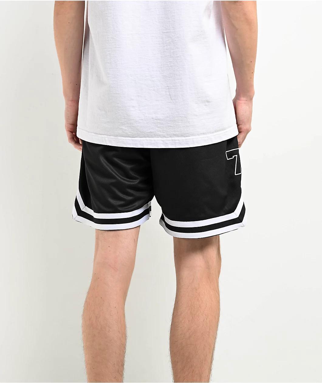 Santa Cruz Flamed Collegiate Black Mesh Shorts Product Image