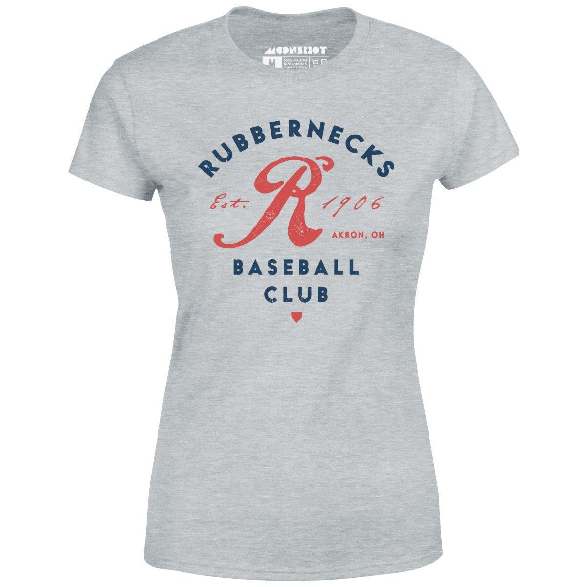 Akron Rubbernecks - Ohio - Vintage Defunct Baseball Teams - Women's T-Shirt Female Product Image