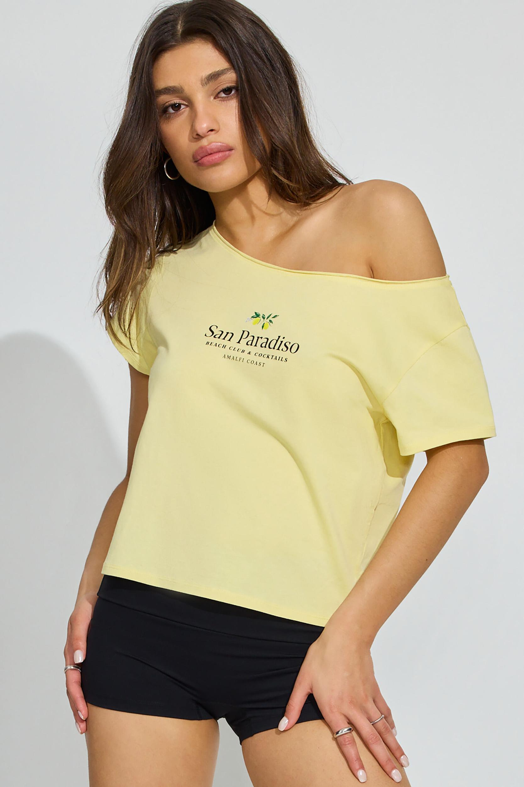 Bubble Lace Off Shoulder Top Product Image