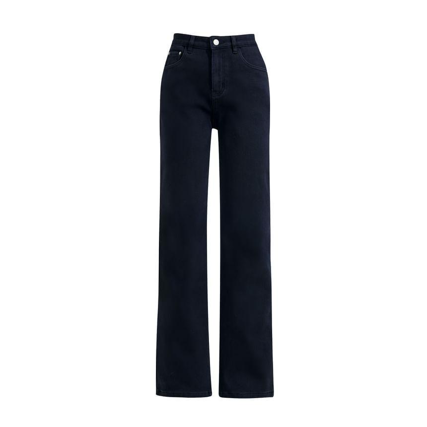 Mid Rise Applique Wide Leg Jeans (Various Designs) Product Image