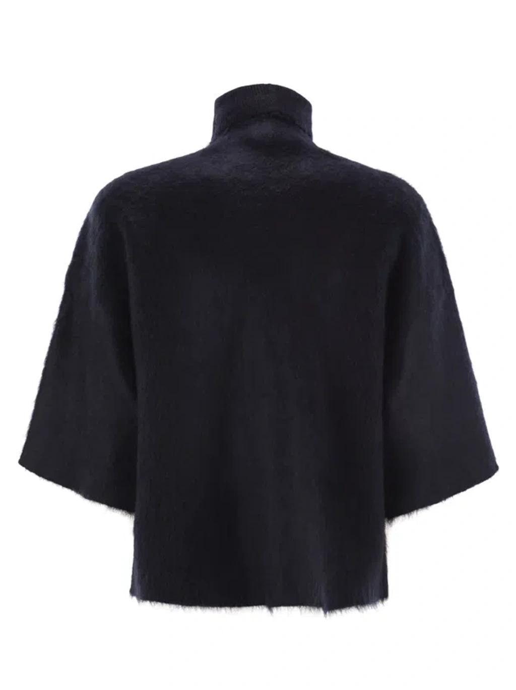 FABIANA FILIPPI Brushed-effect Sweater In Blue Product Image
