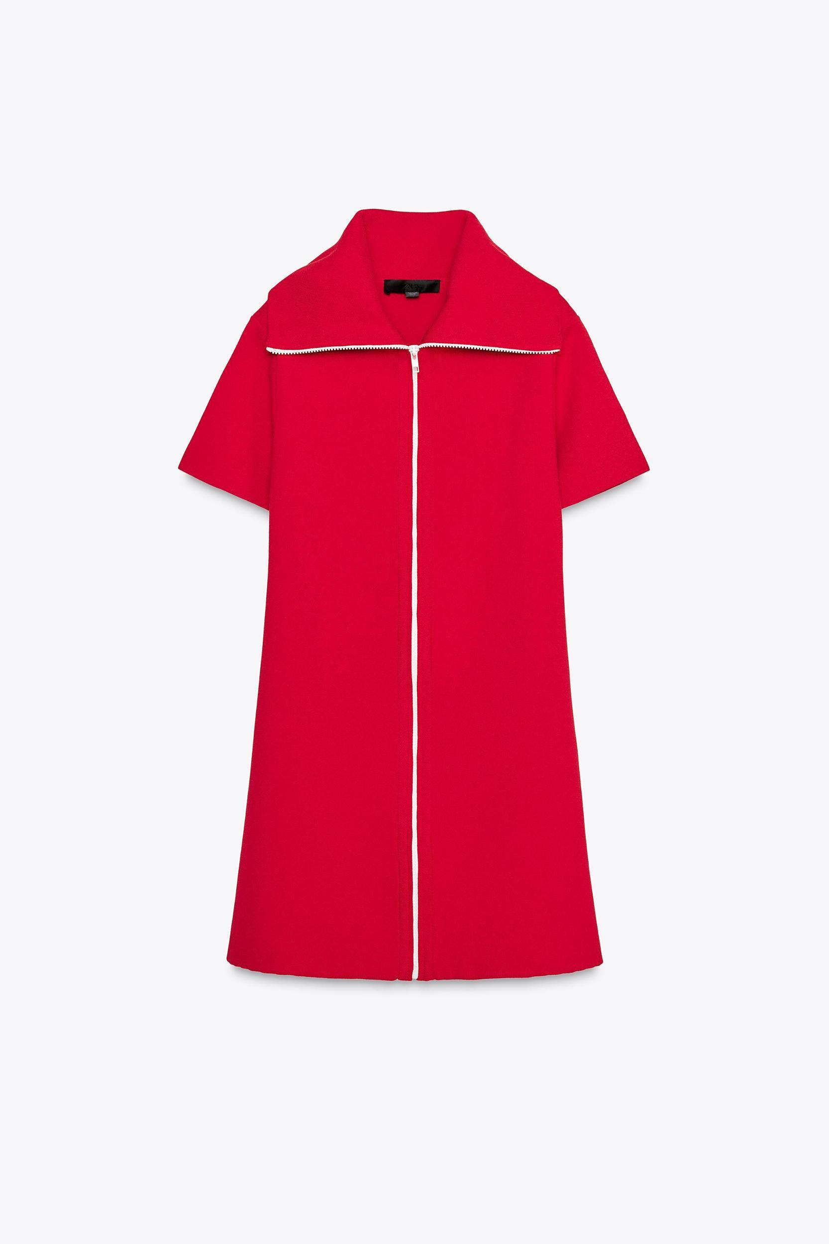 SHORT PLAIN KNIT DRESS Product Image
