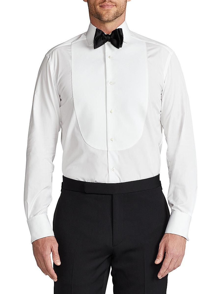 Mens Aston Piqu Bib French Cuff Dress Shirt Product Image
