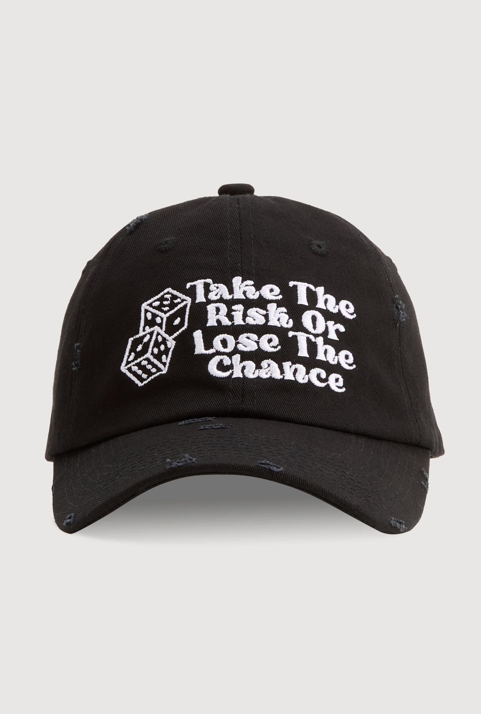 Take The Risk Graphic Baseball Hat Female Product Image