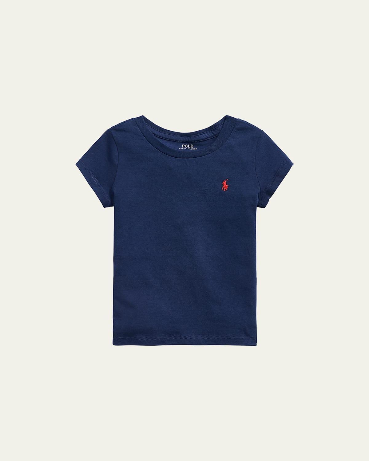 Girls Logo Embroidered T-Shirt, Size 2-6X Product Image