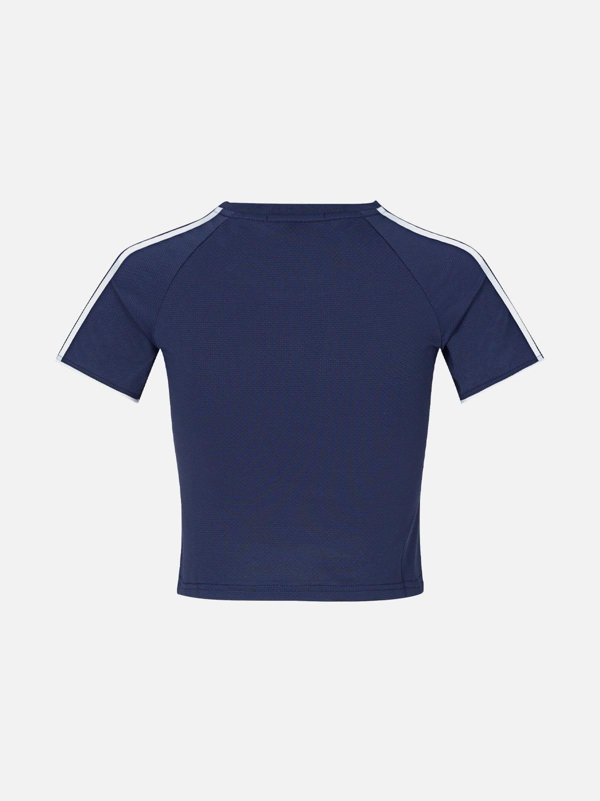 Aelfric Eden Color Blocking Basic Print Tee Product Image