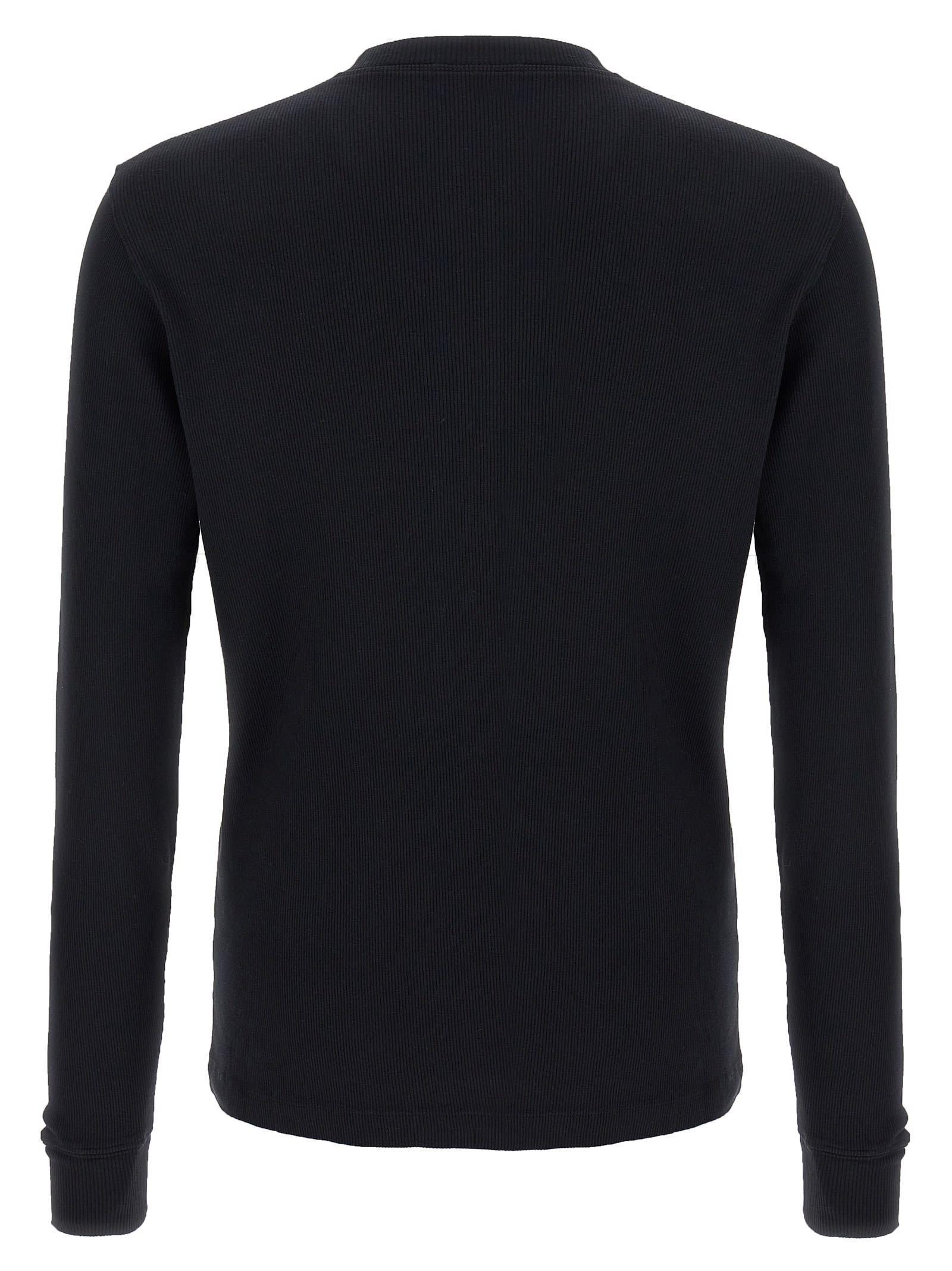 TOM FORD Henley T-shirt In Neutral Product Image
