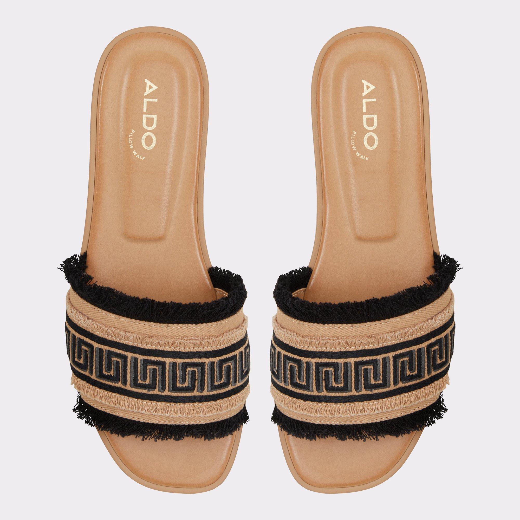 ALDO Nalani - Women's Flat Sandals - Black, Size 9 Product Image