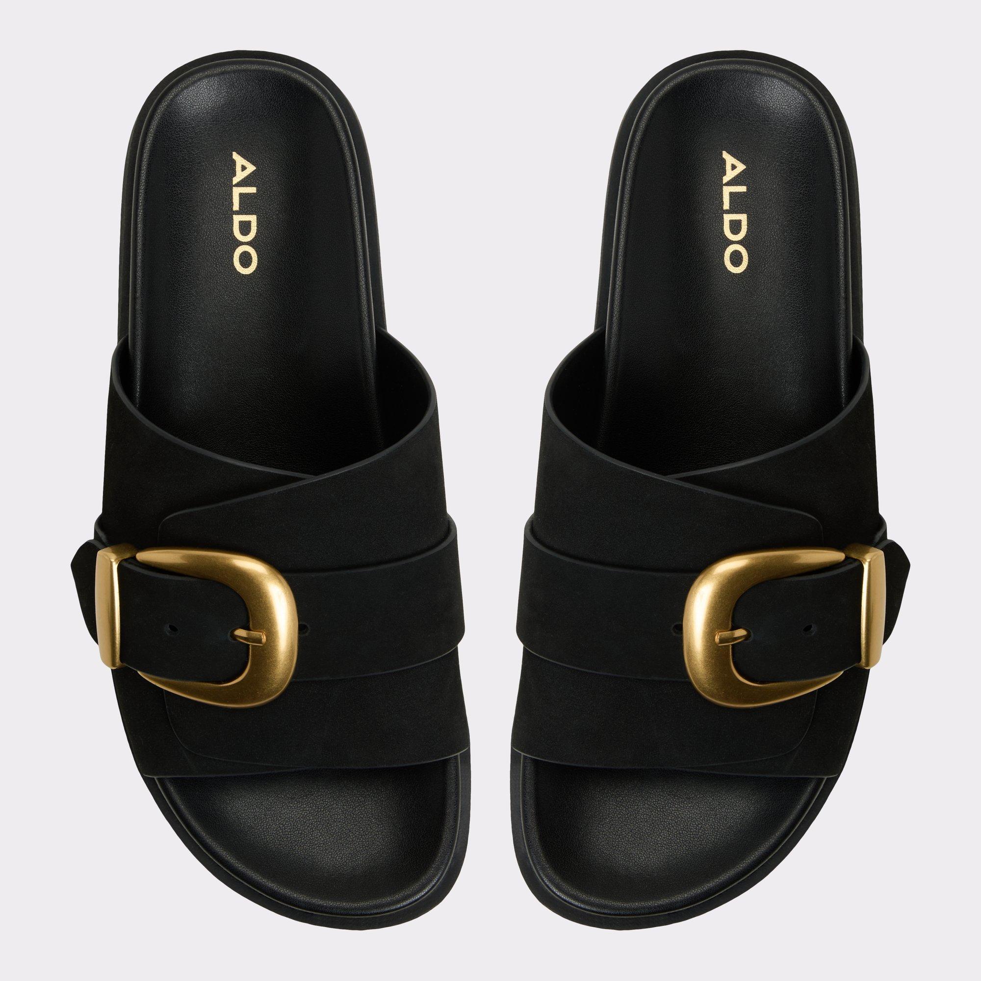 ALDO Alenana - Women's Footbed Sandal Sandals - Black, Size 6 Product Image