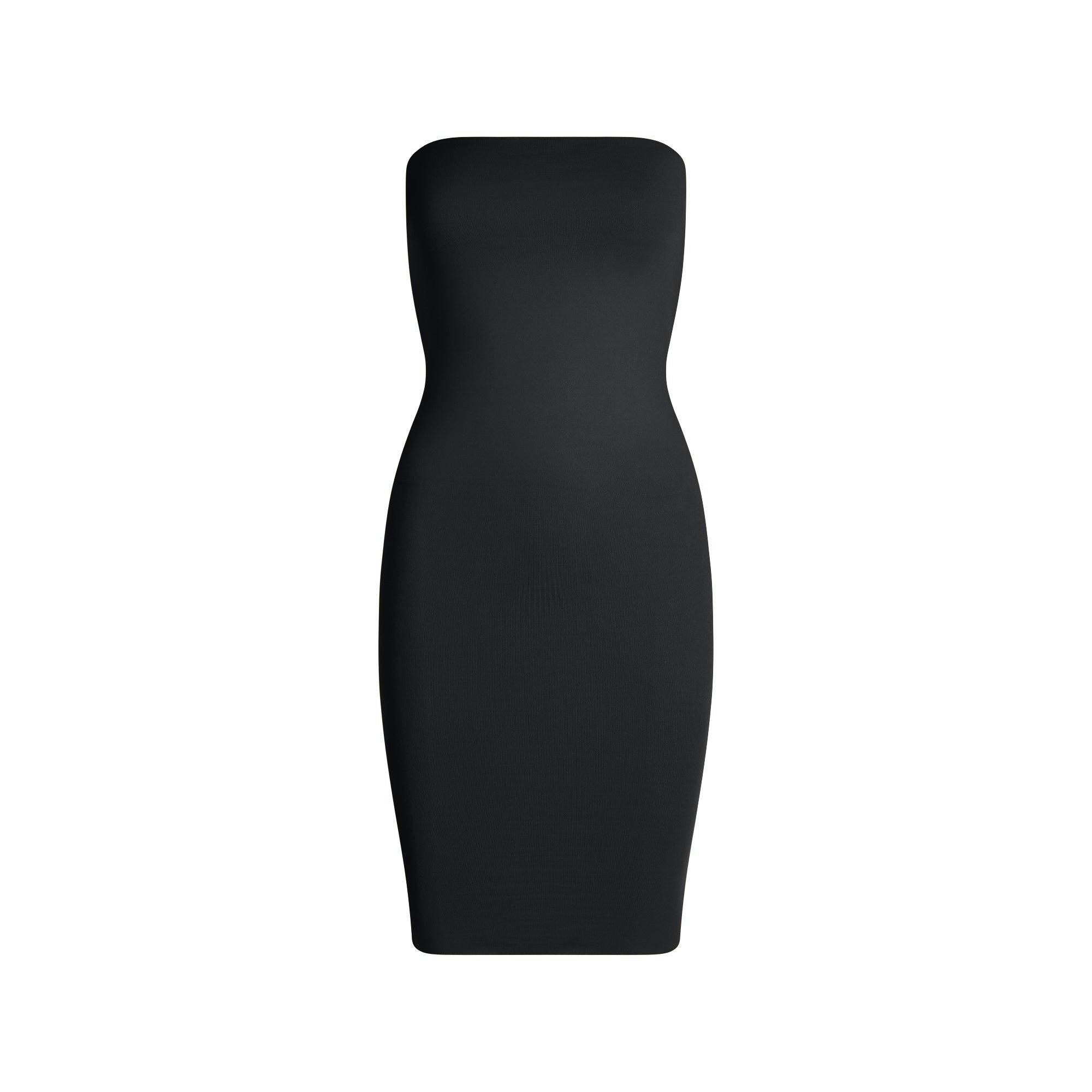 ICONIC SWIM CONVERTIBLE TUBE DRESS | OBSIDIAN Product Image