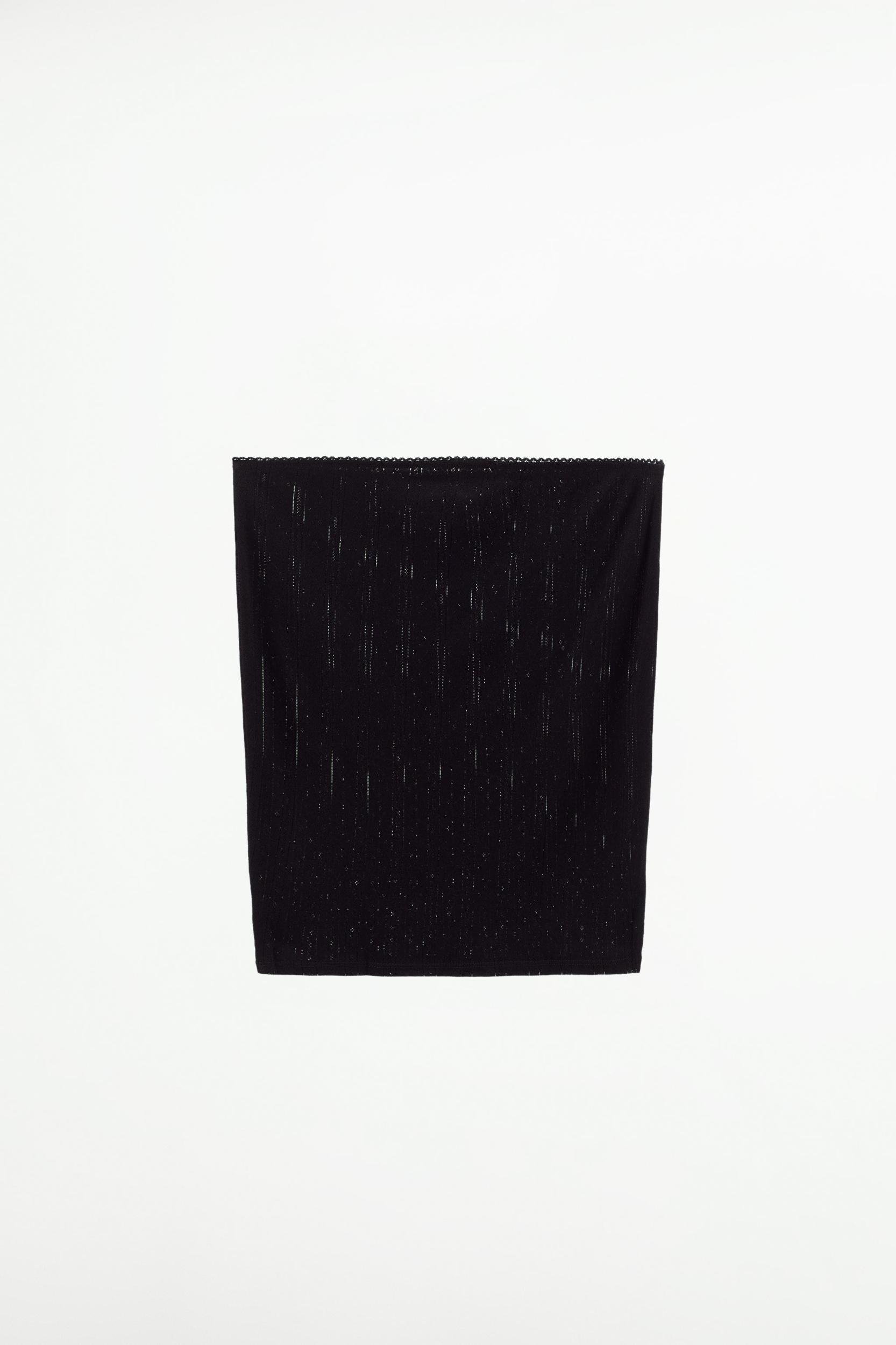 LACE TRIM POINTELLE SKIRT Product Image