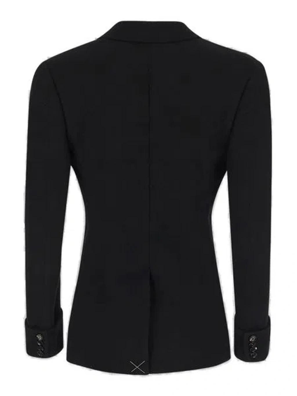 BOTTEGA VENETA Structured Cotton Jacket In Black Product Image
