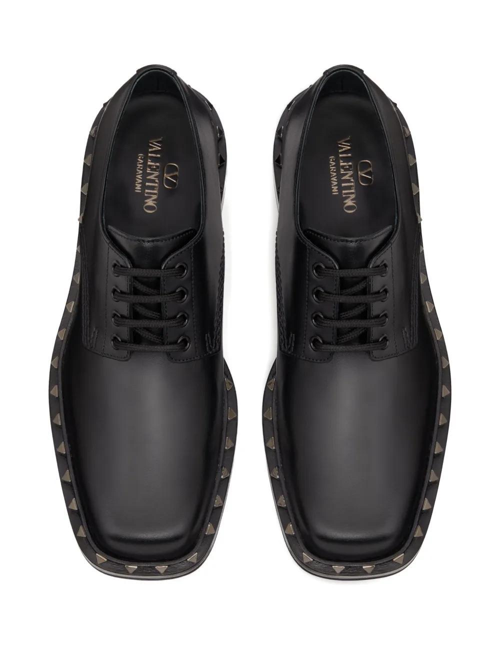 M-Way Rockstud leather Derby shoes Product Image