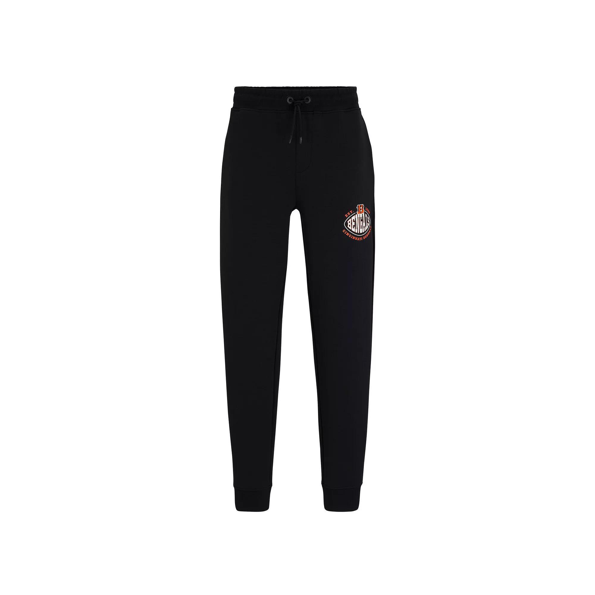 Men's BOSS X NFL  Black Cincinnati Bengals Sack Tri-Blend Tracksuit Pants, Size: 2XL Product Image