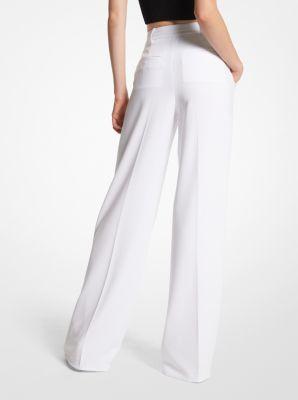 Womens Pleated Wide-Leg Pants Product Image