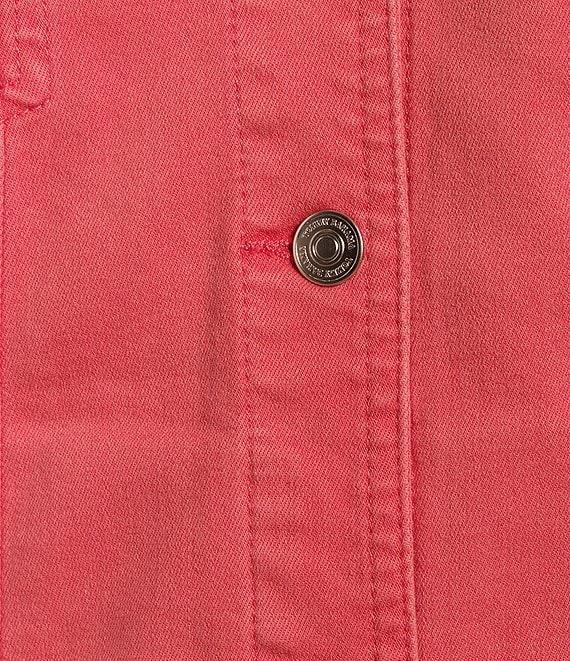 Tommy Bahama Leila Mineral Wash Twill Collared Long Sleeve Button-Front Denim Jacket Product Image