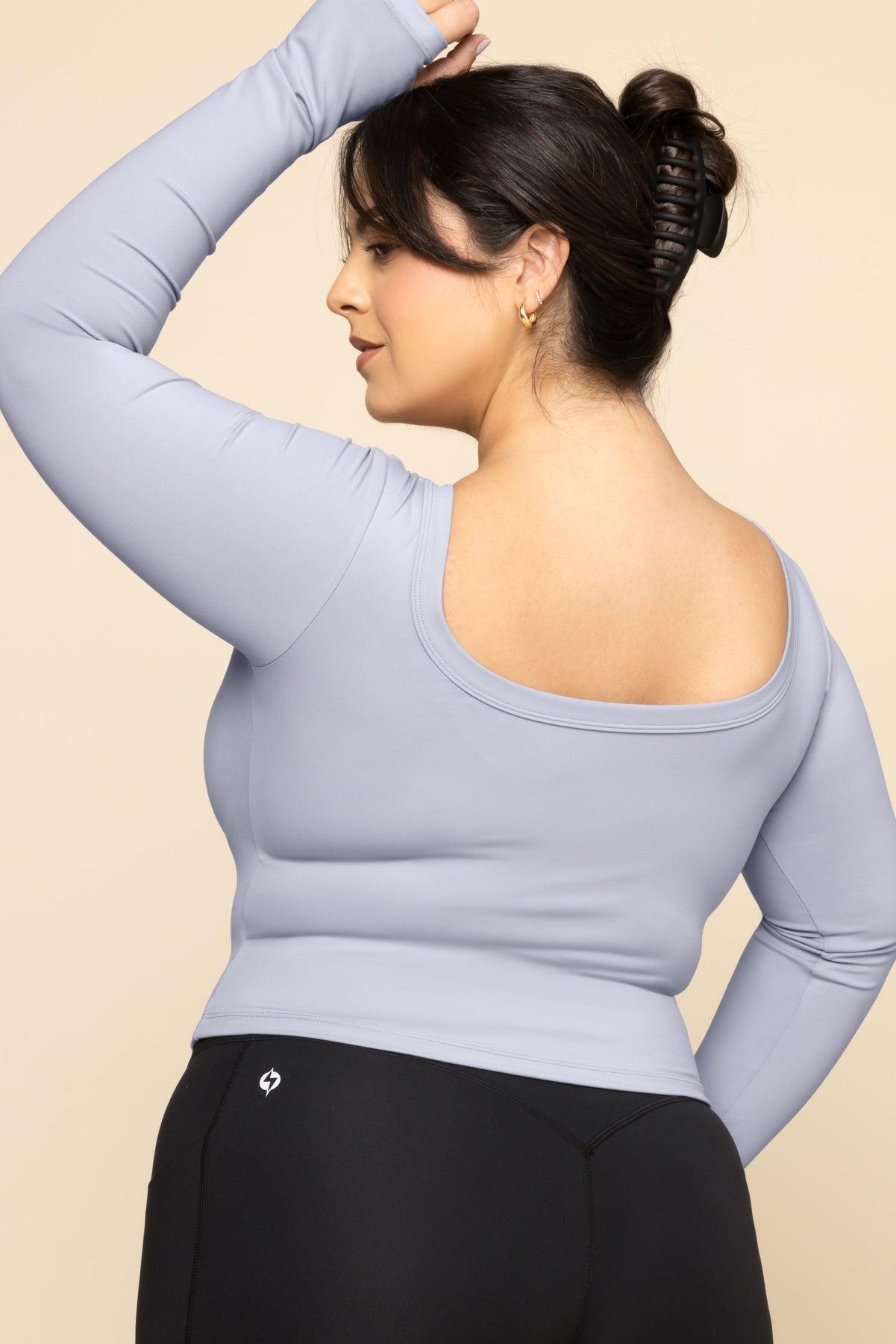 Your Favorite Long Sleeve Reversible Top - Digital Lavender Product Image