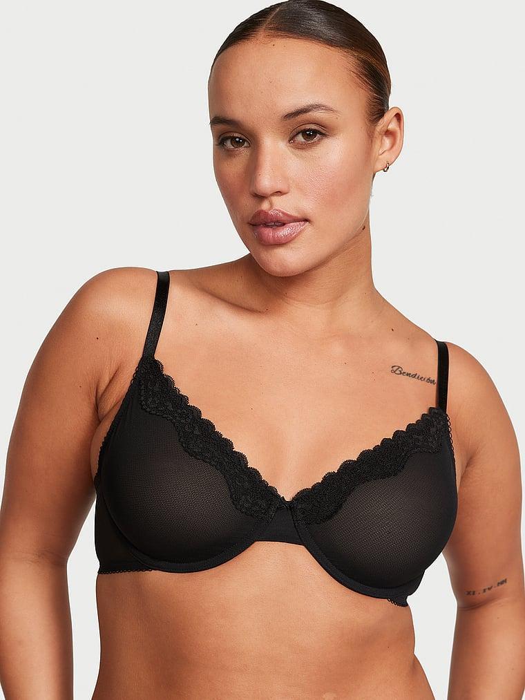 Tease Lace-Trim Unlined Demi Bra Product Image