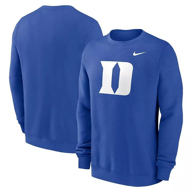 Mens Nike Royal Duke Devils Primetime Evergreen Fleece Pullover Sweatshirt Product Image