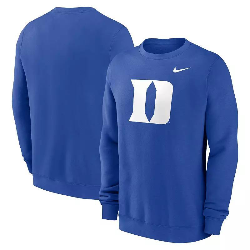 Mens Nike Royal Duke Devils Primetime Evergreen Fleece Pullover Sweatshirt Product Image
