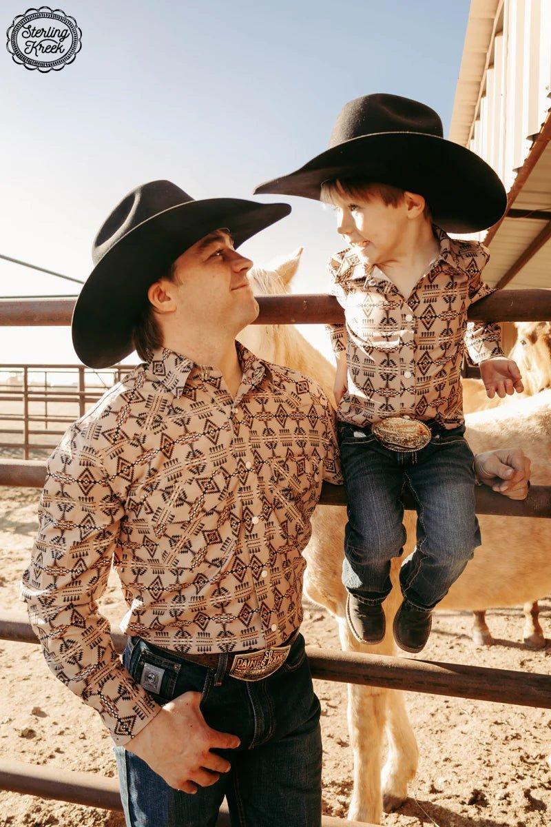 Mens Sitting Bull Button Up Product Image