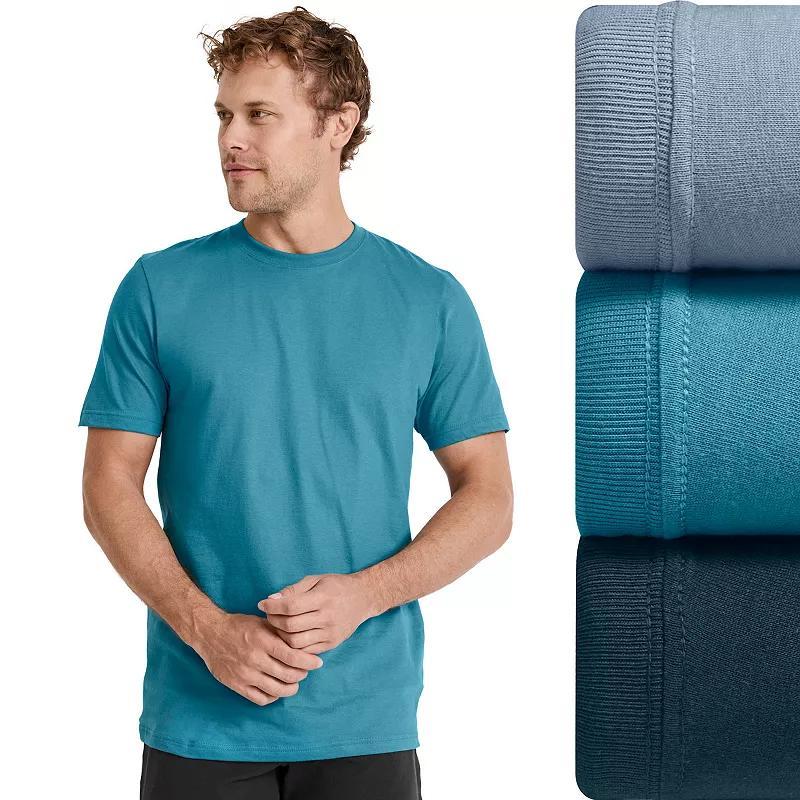 Men's Jockey® Classic 3-pack Crewneck Tees, Size: XXL, Teal Grey Team Product Image
