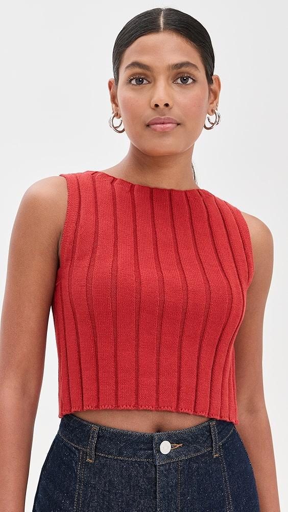 Reformation Callie Cotton Ribbed Sweater Tank | Shopbop Product Image