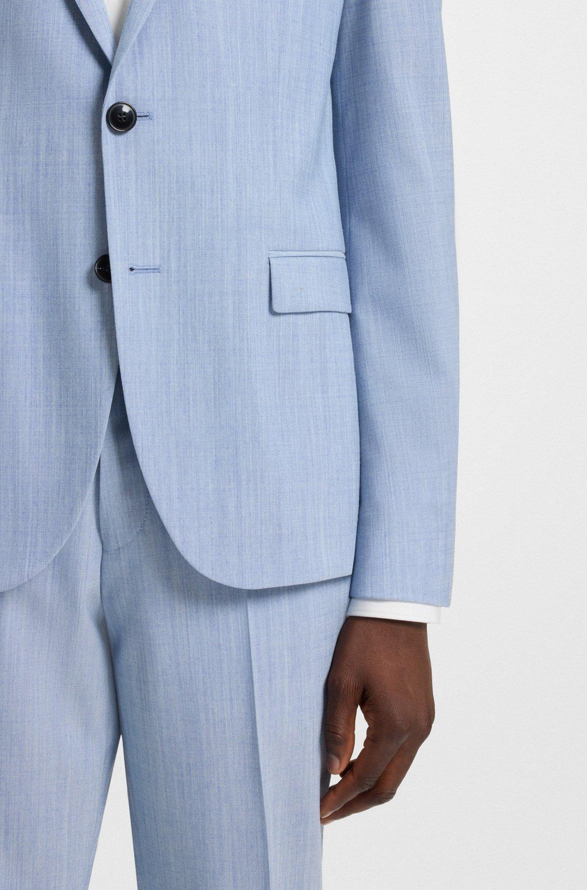 Extra-slim-fit blazer in a melange wool blend Product Image