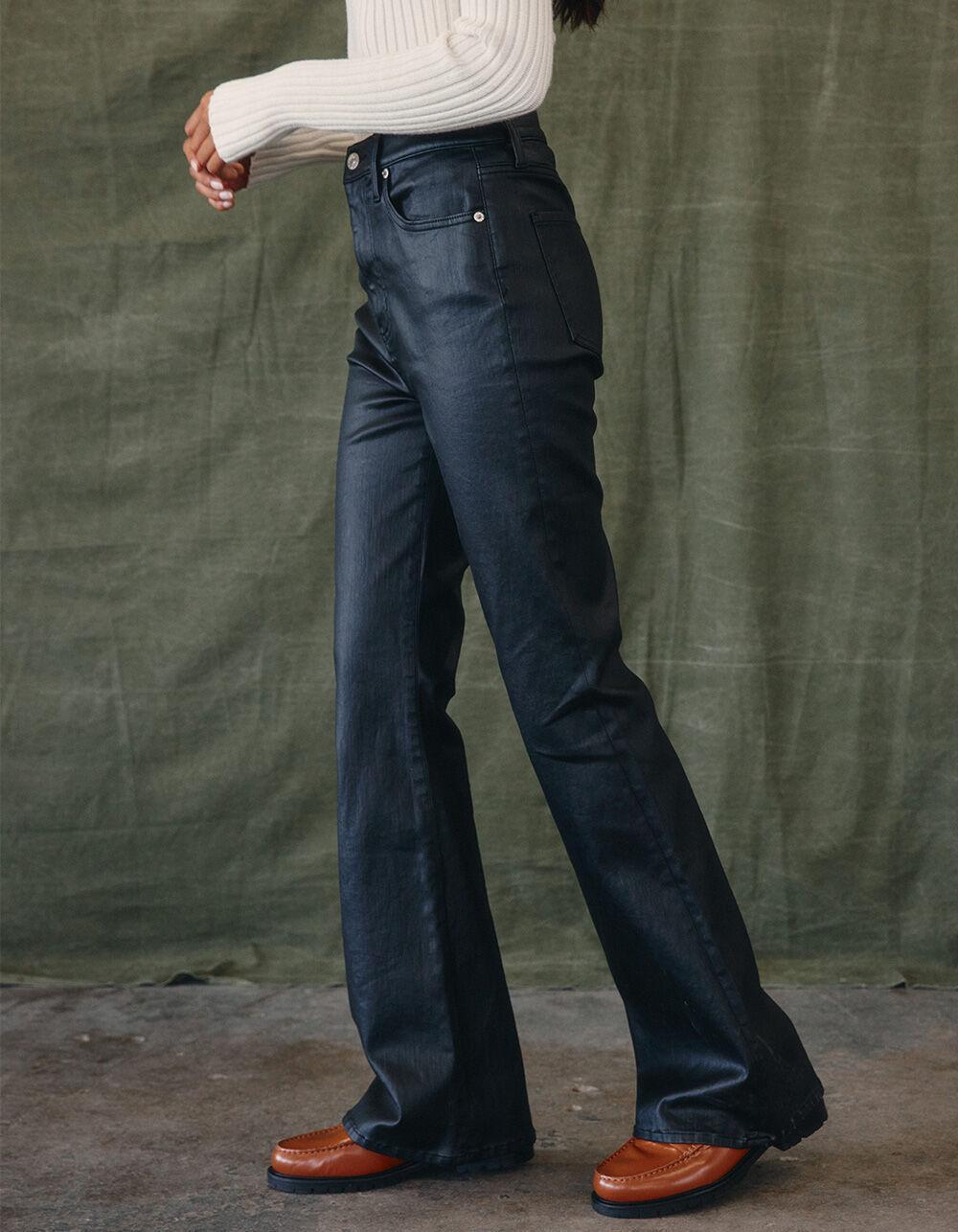 DAZE Go Getter Womens Coated Flare Pants - BLACK Product Image