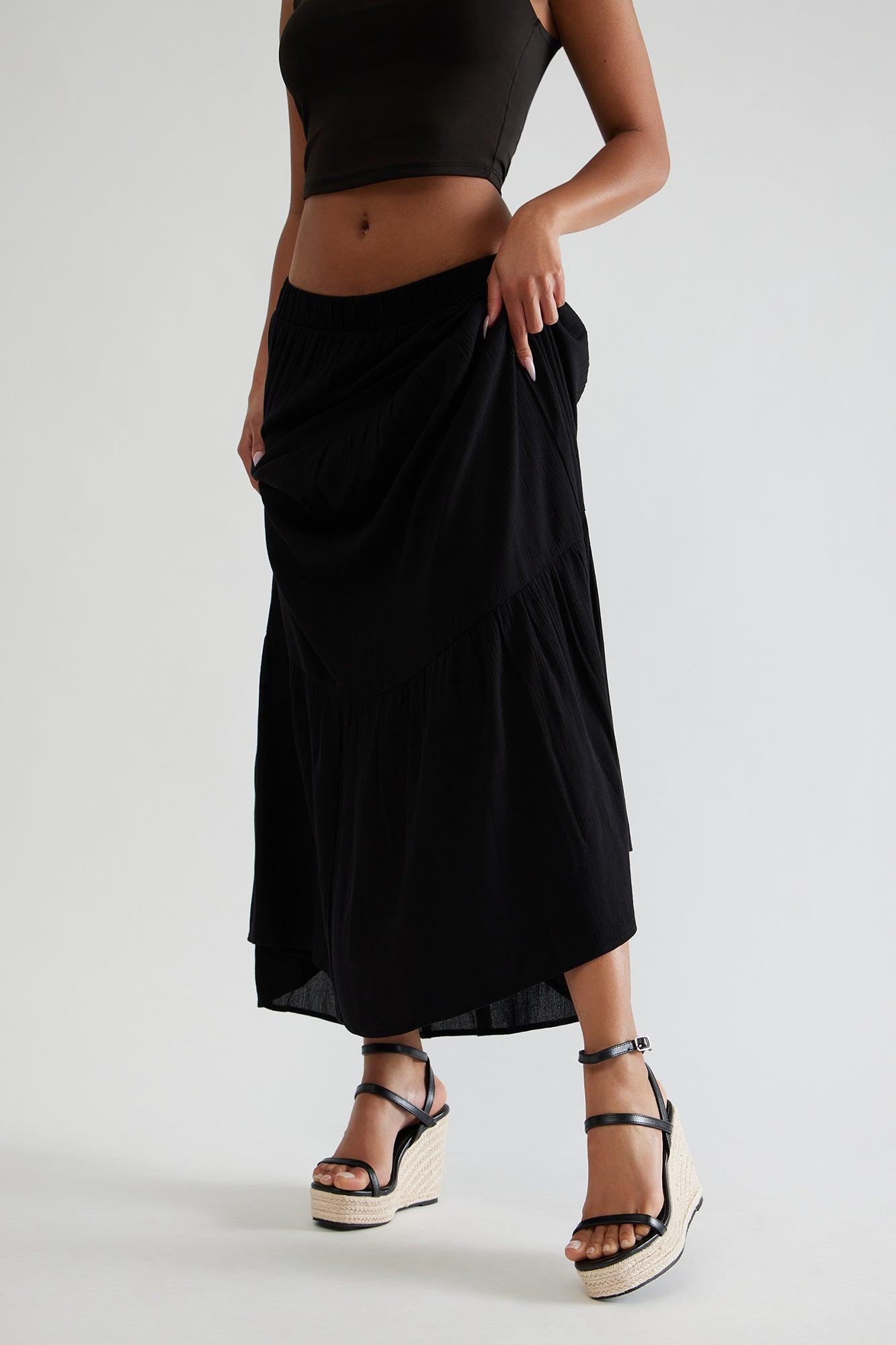 Sophina Jute Platform Wedges - Black Product Image