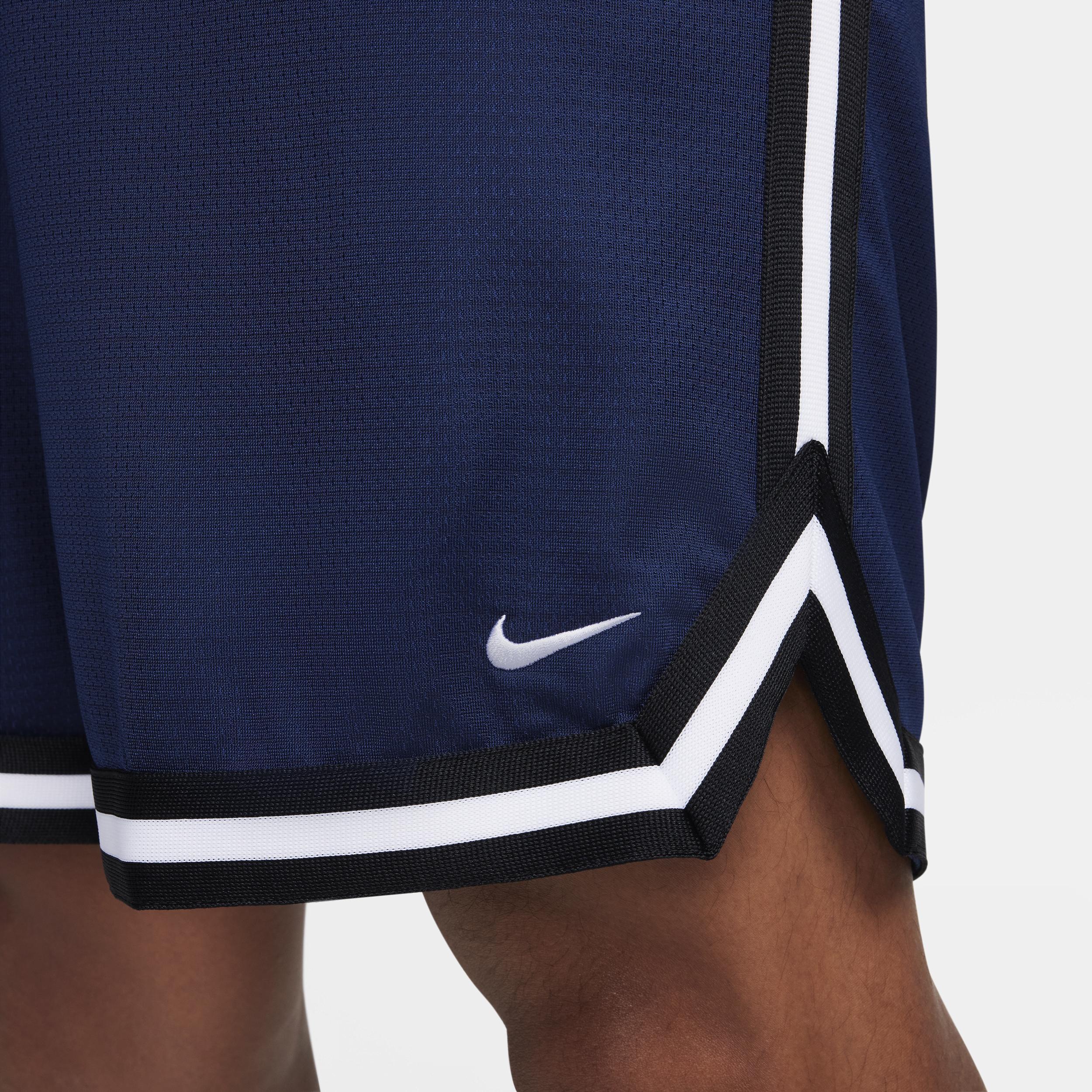 Nike Men's DNA Dri-FIT 8" Basketball Shorts in Blue/Midnight Navy Size Small 100% Polyester/Knit/Fiber Product Image