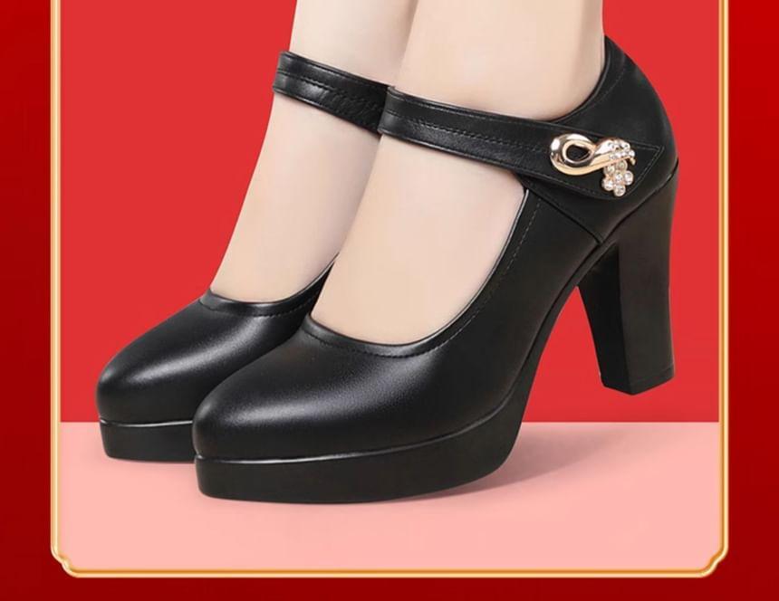 Platform Mary Jane Pumps Product Image