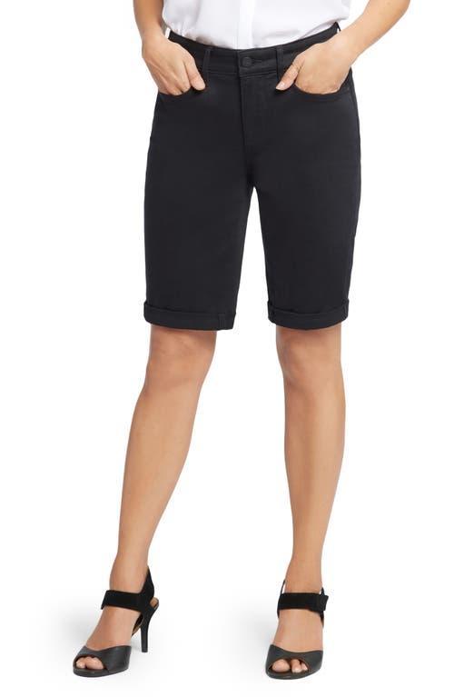 NYDJ Briella Rolled-Cuff Mid Rise Stretch Denim Bermuda Shorts Product Image