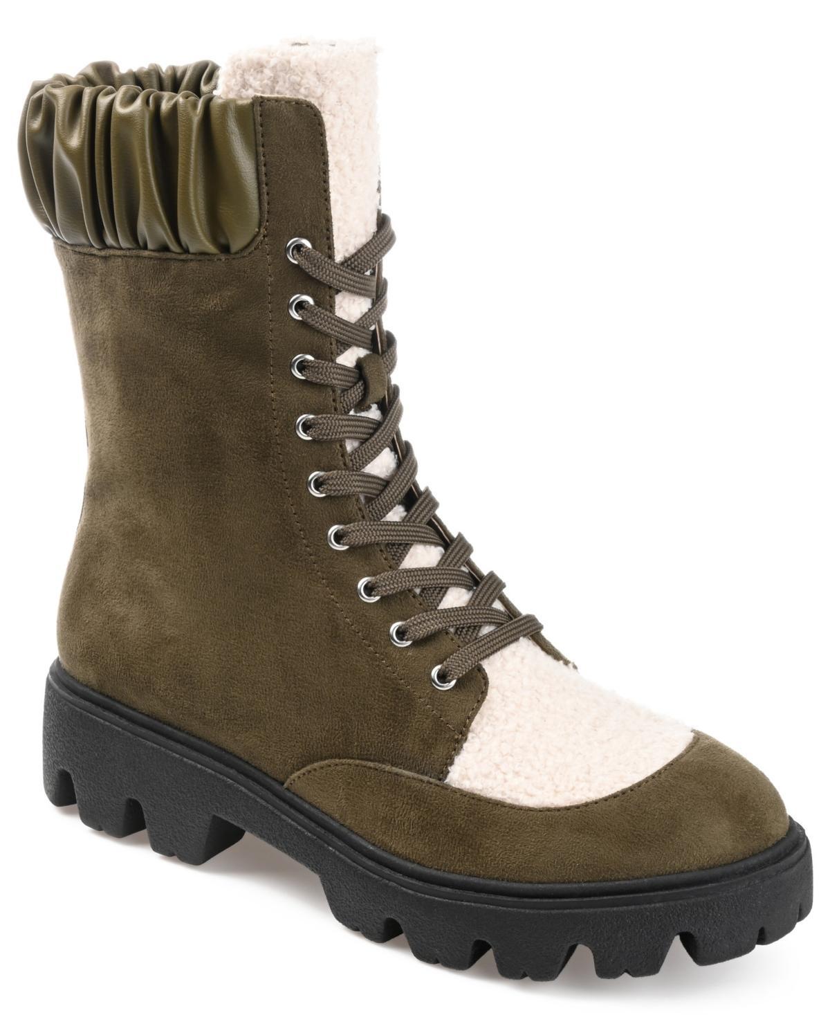 Journee Elinor Tru Comfort Foam Womens Hiker Boots Green Product Image