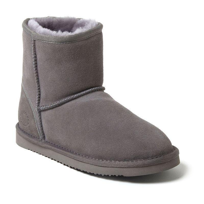 Fireside by Dearfoams Rosebery Womens Shearling Ankle Boot Slippers Product Image