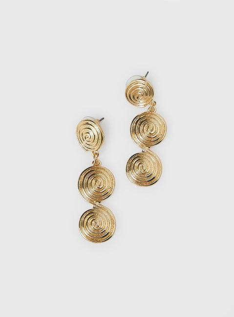 Zamie Earrings Gold Product Image