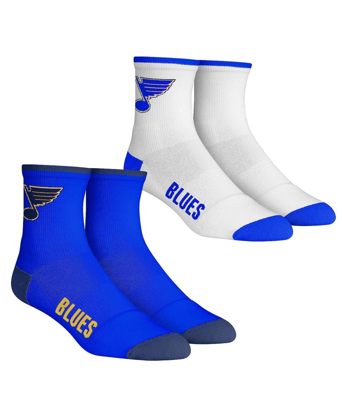 Mens Rock Em Socks Columbus Blue Jackets Core 2-Pack Quarter Length Sock Set Product Image
